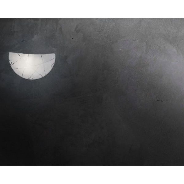 SANDRINA aplique vidro branco foto ambiente