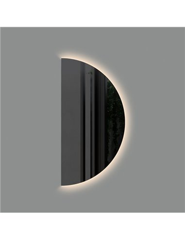 Miroir de salle de bain rond BARI avec lumière LED Ø140X70cm, 40W 3000K 2749lm, CRI90 CL.II IP44, LED intégrée à l'arrière