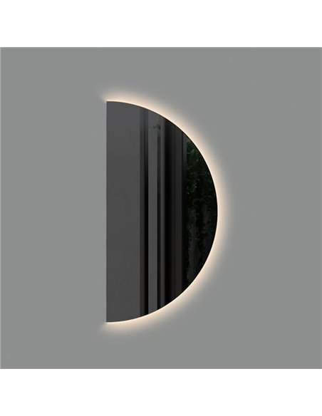 Miroir de salle de bain rond BARI avec lumière LED Ø140X70cm, 40W 3000K 2749lm, CRI90 CL.II IP44, LED intégrée à l'arrière