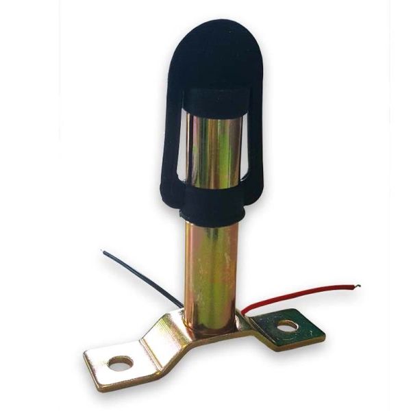 Soporte Plano para rotativo para atornillar con cable y tapa de goma DIN 14620 | LeonLeds