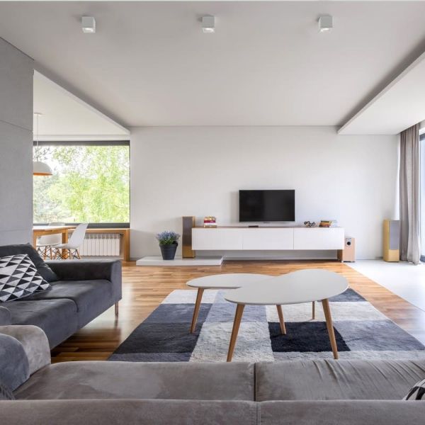 Candeeiro de teto quadrado BRANCO Branco texturizado, LED GU10 8W, CL.II IP65