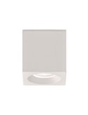 Plafón de techo cuadrado BRANCO Blanco texturado, LED GU10 8W, CL.II IP65