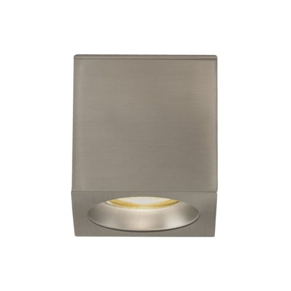 Plafón cuadrado BRANCO Negro Texturado, LED GU10 8W, CL.II IP65