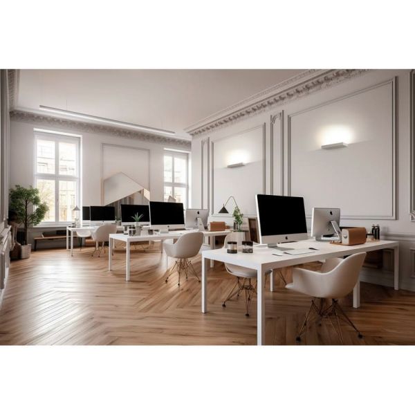 Aplique de pared LED BRICK Blanco Texturado, 20W 2200lm, CRI90 CL.I, LED integrado, 2700K-3000K Slide Switch, Difusor Microprism