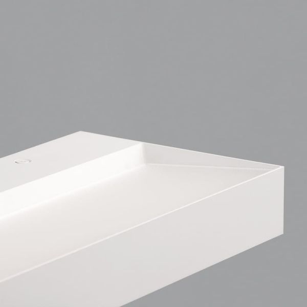 Aplique de parede LED branco texturizado BRICK, 38W 4340lm, CRI90 CL.I, LED integrado, interruptor deslizante 2700K-3000K, difus