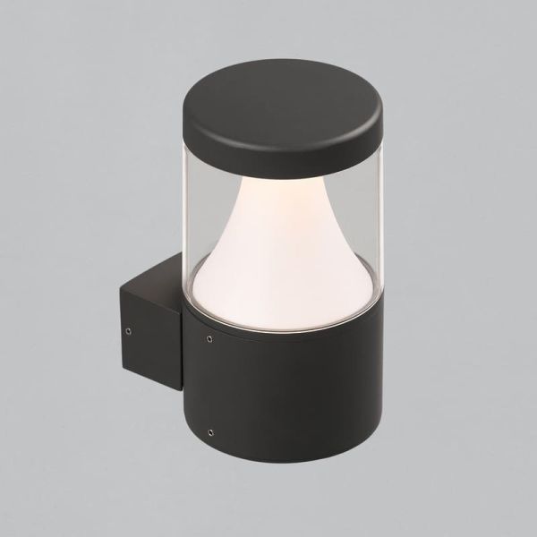 Aplique de exterior LED BRISK Antracita Texturado, 12W 3000K 945lm, CRI90 CL.I IP65, LED integrado