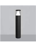 Farol exterior LED antracite texturizado BRISK, 12W 3000K 945lm, CRI90 CL.I IP65, LED integrado