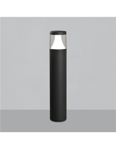 BRISK Balise d'extérieur LED Texturée Anthracite, 12W 3000K 945lm, CRI90 CL.I IP65, LED intégrée