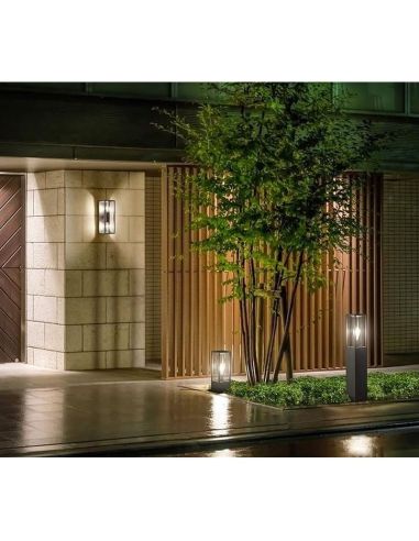 Arandela antracite GARONNE 2 acende e desce foto ambiente