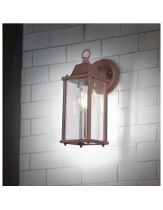 Applique murale OLONA couleur rouille | LéonLeds 2