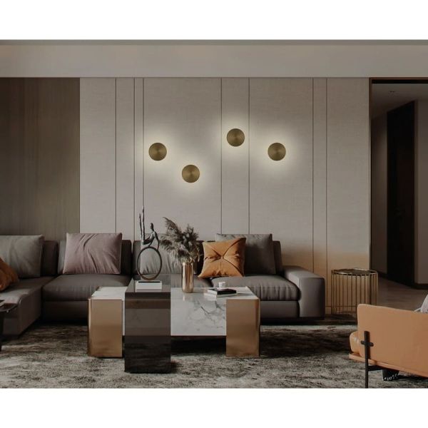 Aplique LED CHAMALEON Oro Técnico, 10.5W 3000K 675lm, CRI90 CL.I, LED integrado, Sin decoración