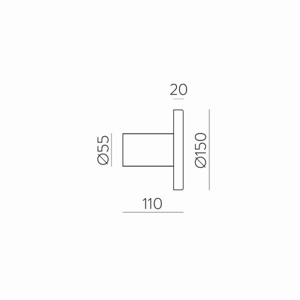 Applique murale LED CHAMALEON Technical Gold, 10,5W 3000K 675lm, CRI90 CL.I, LED intégrée, Sans décoration