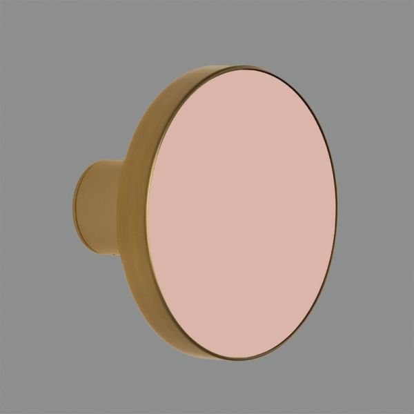 CHAMALEON DECO aplique de metal para sala de estar rosa pálido, sem iluminação