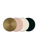 Aplique de pared salón CHAMALEON DECO metal Rosa Palo, Sin iluminación