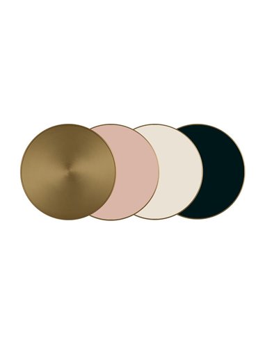 Aplique de pared salón CHAMALEON DECO metal Rosa Palo, Sin iluminación