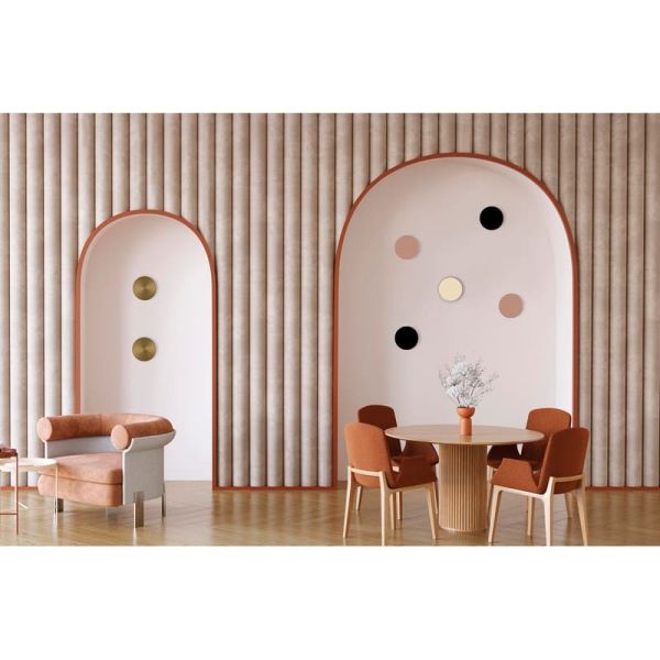 Applique de salon en métal CHAMALEON DECO Rose Pâle, Sans éclairage