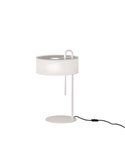 Lámpara de Sobremesa CLIP Blanco Texturado, LED E27 15W, CL.II, Interruptor de cable