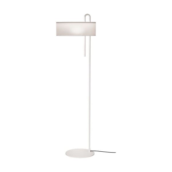 Lámpara de pie CLIP Blanco Texturado, LED E27 15W, CL.II