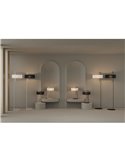 Lámpara de pie CLIP Blanco Texturado, LED E27 15W, CL.II