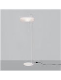 Lámpara de pie CLIP Blanco Texturado, LED E27 15W, CL.II
