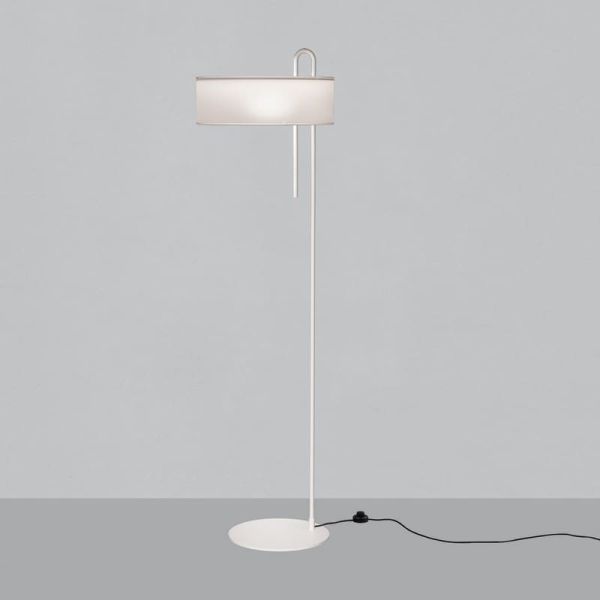 Lámpara de pie CLIP Blanco Texturado, LED E27 15W, CL.II