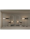 Lámpara de salón  CLIP Negro Texturado y pantalla Blanco, LED E27 15W, CL.II
