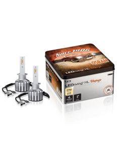 Bombillas LED H1 12V Blanco Calido 2.700K Vintage HL + 300% mas de luz Pack 2 unidades 64150DWVNT-2MB Osram