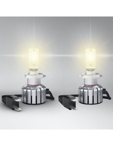 Lâmpadas LED H7 H18 12V Branco Quente 2.700K Vintage HL + 300% mais luz Pacote de 2 unidades 64210DWVNT-2MB Osram
