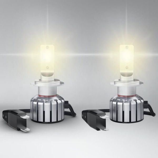 Bombillas LED H7 H18 12V Blanco Calido 2.700K Vintage HL + 300% mas de luz Pack 2 unidades 64210DWVNT-2MB Osram