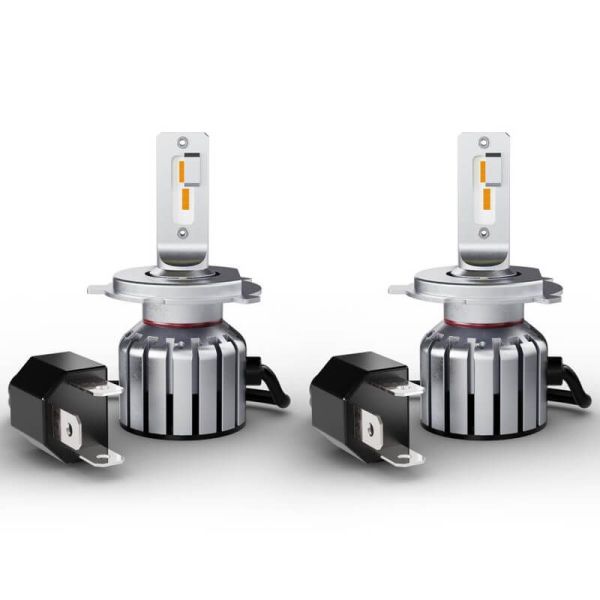 Ampoules LED H4 H19 R2 12V Blanc Chaud 2 700K Vintage HL + 300% de lumière en plus Pack de 2 unités 64193DWVNT-2MB Osram