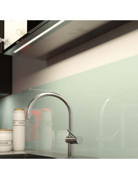 Profilé de bande LED avec diffuseur pour encastrer des meubles en bois | leonleds