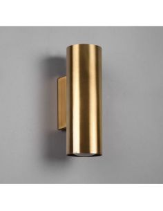 Aplique de pared CLEO cilíndrico, luz arriba y abajo color oro excl.2xGU10 IP20 Trio Lighting | LeonLeds 2