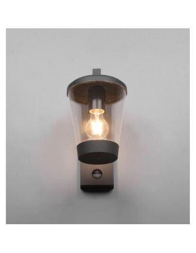 CAVADO luz de parede externa com sensor de movimento vista frontal