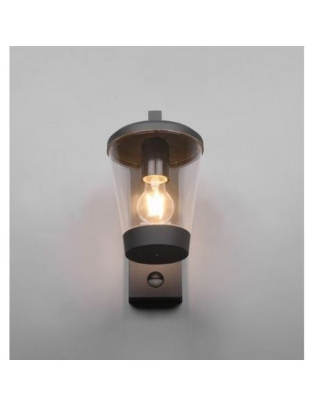 CAVADO luz de parede externa com sensor de movimento vista frontal