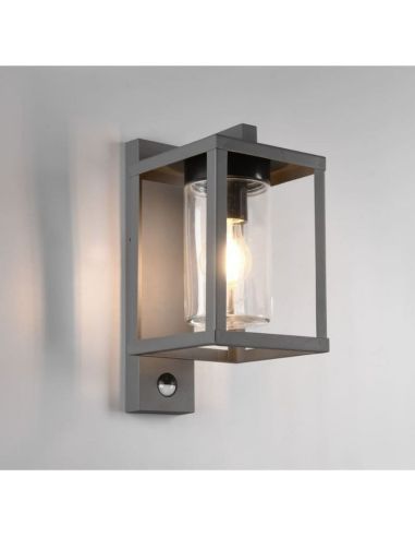 Aplique de pared exterior LUNGA sensor de movimiento excl.1xE27 IP44 212069142