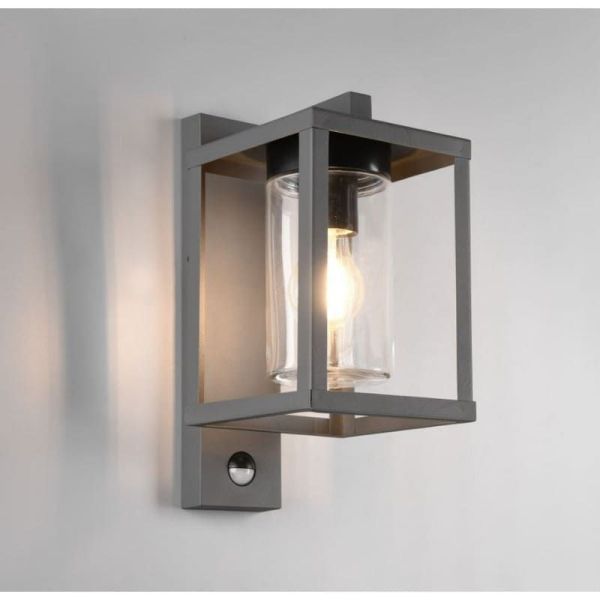 Luminária de parede externa LUNGA com sensor de movimento, excl. 1xE27, IP44 212069142