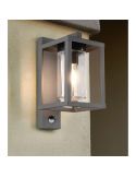 Aplique de pared exterior LUNGA sensor de movimiento excl.1xE27 IP44 212069142