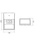Aplique de pared MERSEY con sensor de oscuridad medidas producto