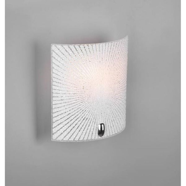 Applique ELISA verre texturé sur un mur