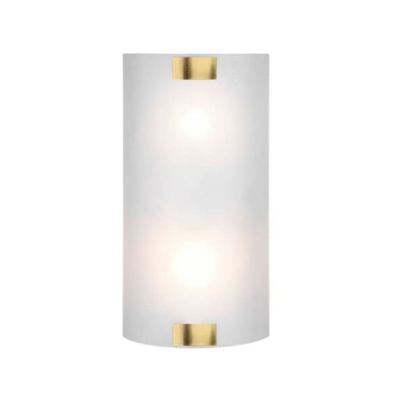 Applique PURA métal-verre bronze détail vue de face