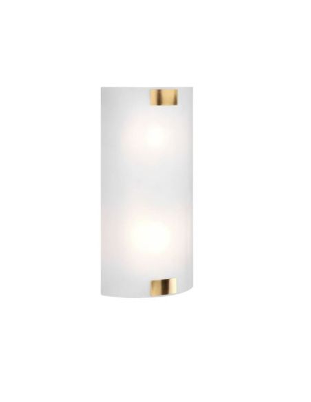 PURA applique métal-verre bronze/nickel mat | LéonLeds