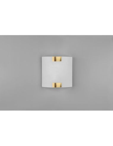 Applique PURA petit détail bronze vue de face sur un mur