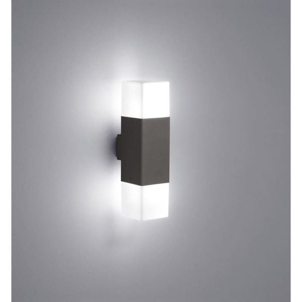 Aplique pared LED HUDSON 2 luces en una pared