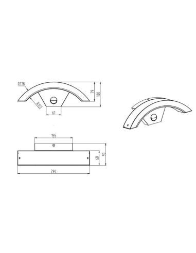 Aplique de pared LED OHIO foto ambiente