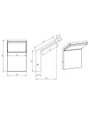Aplique de pared LED PEARL medidas producto