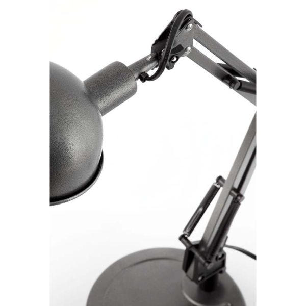 Flexo para escritorio, lamparas para estudiar, flexo para estudiar para estudio escritorio Gris serie BaoBab Estudio Lámpara mes