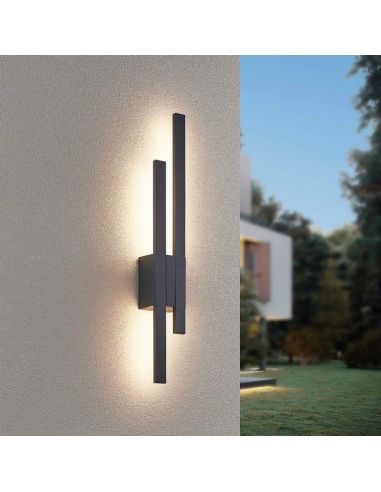 Aplique pared LED exterior TAWA iluminación indirecta en exterior