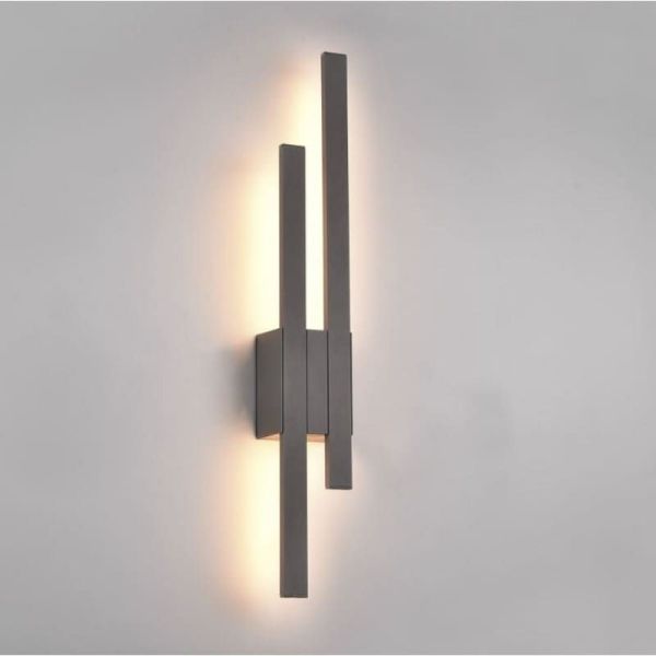 Aplique pared LED exterior TAWA iluminación indirecta encendido