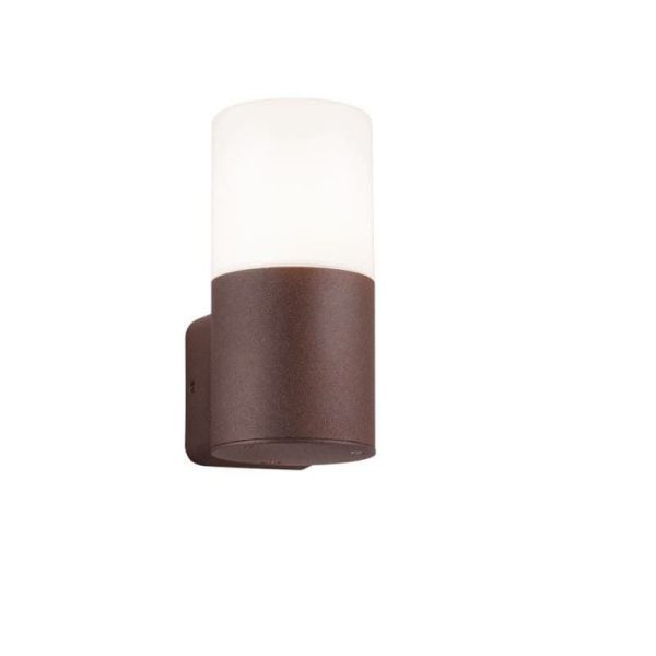Aplique de pared pequeño 17cm HOOSIC para jardín óxido|LeonLeds