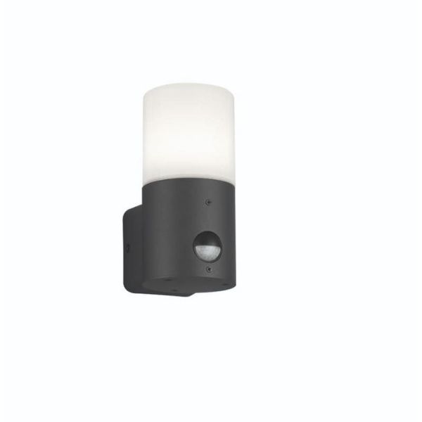 Aplique pared pequeño HOOSIC sensor movimiento antracita| LeonLeds